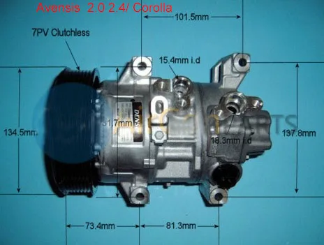 Компрессор переменного тока 8831005090 447180-5640 447260-1741 для Toyota Avensis Corolla Verso 2 0 4 denso 5SE12 |