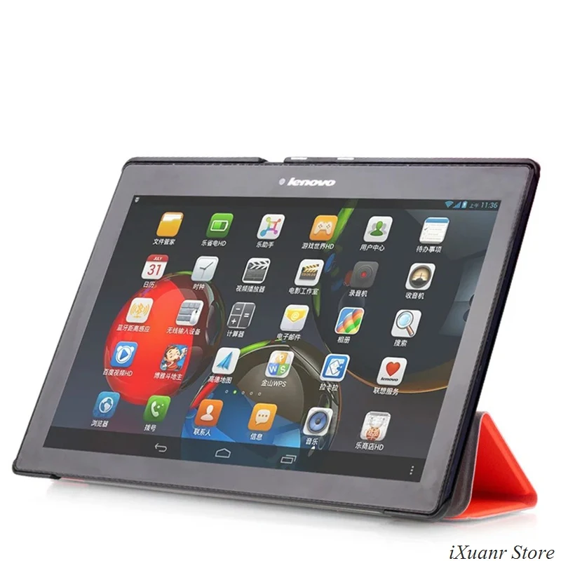 Модный чехол из искусственной кожи для lenovo Tab 2 A10-70 10," планшет для Tab 2 A10-30 X30F из искусственной кожи чехол черный складной