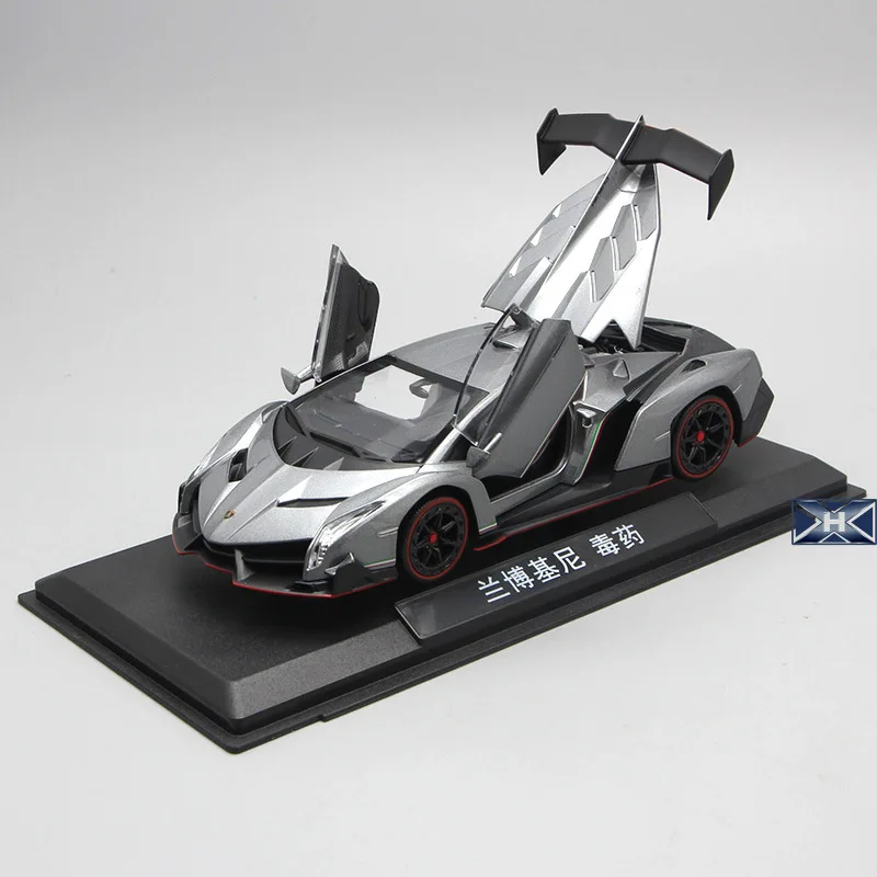 1:24 высокое моделирование ламбор venom сплав дисплей автомобиля Модель звук и свет инерционные игрушки для детей Подарки
