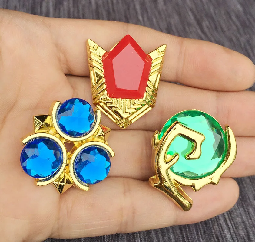 3 шт./лот Аниме Легенда о Зельде духовные камни броши булавка металлические