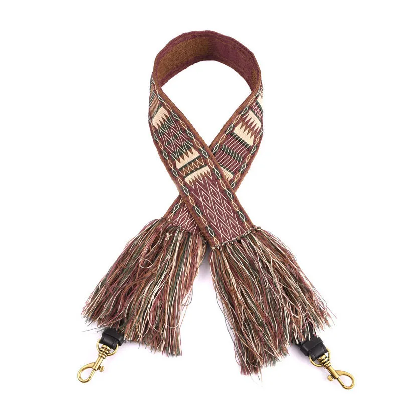 Модный дизайн с кисточками женская сумка на ремне от известного бренда Дамский