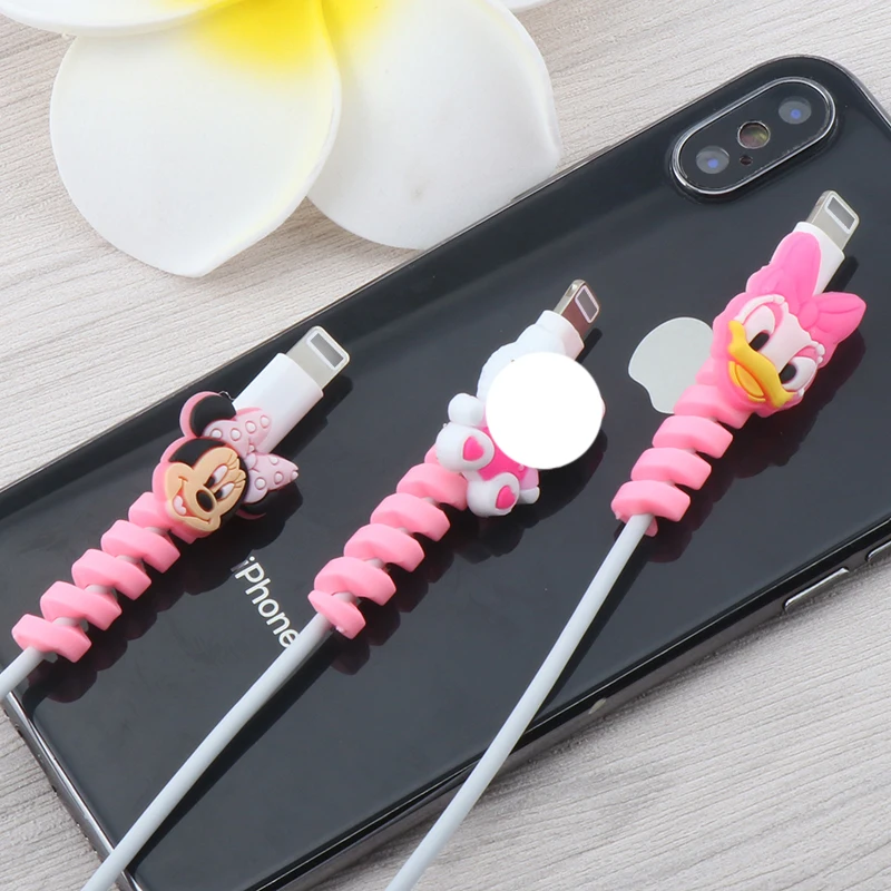 2 шт. защита для кабеля с мультипликационным принтом спиральная трубка намотка