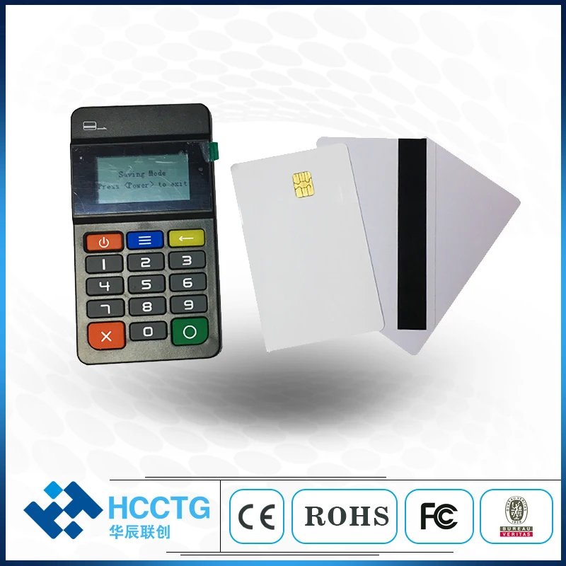 

Bluetooth Mobile Smart Card Reader EMV PCI Android/IOS System Magnetic + NFC + IC Card Reader Mini Mobile POS System HTY711
