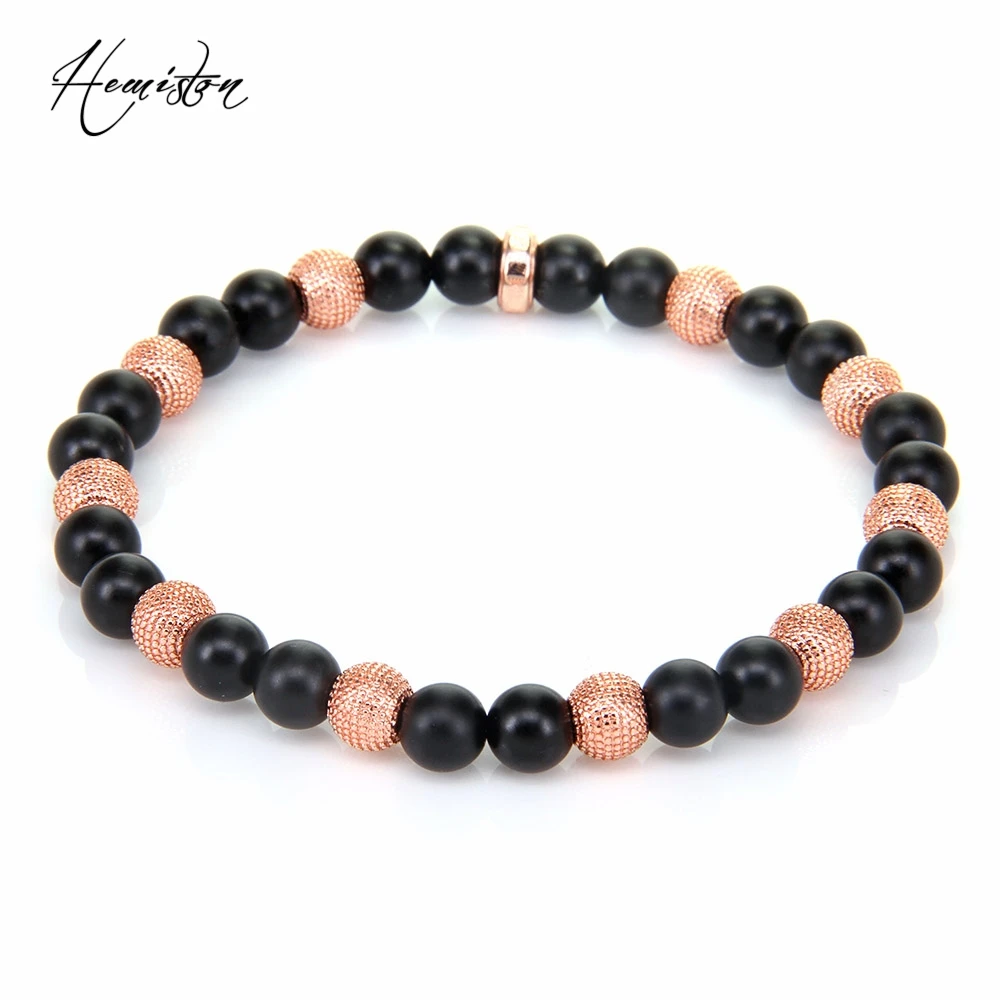Черный обсидиан бисера и серебряным покрытием Бусины Непал браслет из Rebel