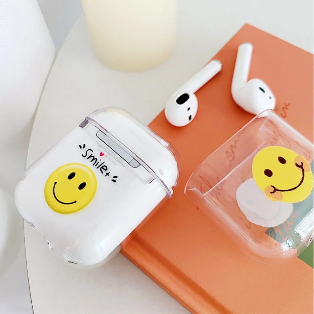 Жесткий прозрачный чехол для наушников из поликарбоната AirPods 1 2 оболочка Apple Pods