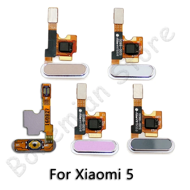 Оригинальная Кнопка возврата отпечатков пальцев гибкий кабель для Xiaomi Mi 5 5X 5c 5s Plus