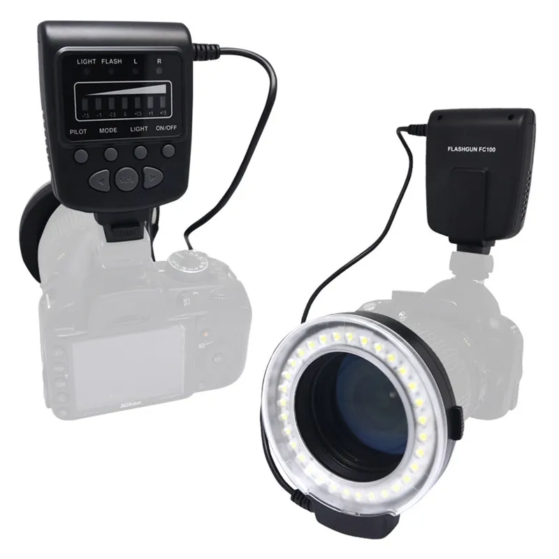 Светодиодная кольцевая макровспышка Mcoplus FC100 + SH21 для Sony RX100M2 RX1 RX1R A6000 A7 A7R A7S NEX 6 A3000