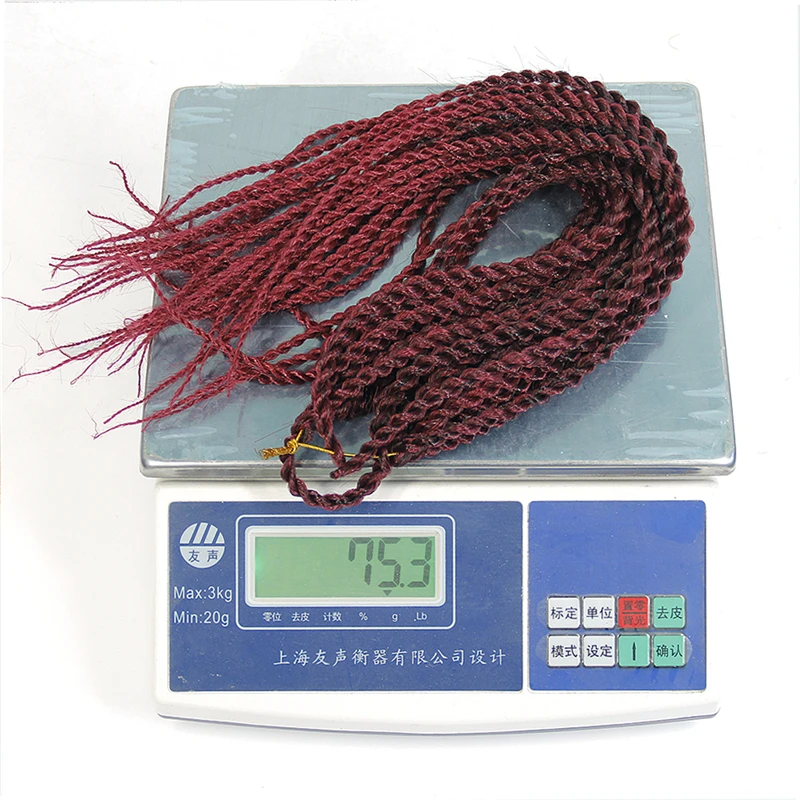 Kanekalon 14 18 дюйм(ов) наращивание волос Ombre Цвет Фиолетовый крючком косы