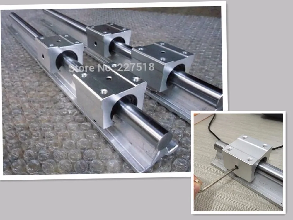 6 шт. 20 мм линейный рельс SBR20 L2260/1700/400 и 12 SBR20UU подшипник блоки для cnc части