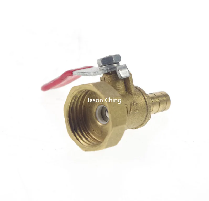 1/2&quot Female BSPP Connection x 8mm Hose barbed Air Brass Pipe Ball Valve | Обустройство дома