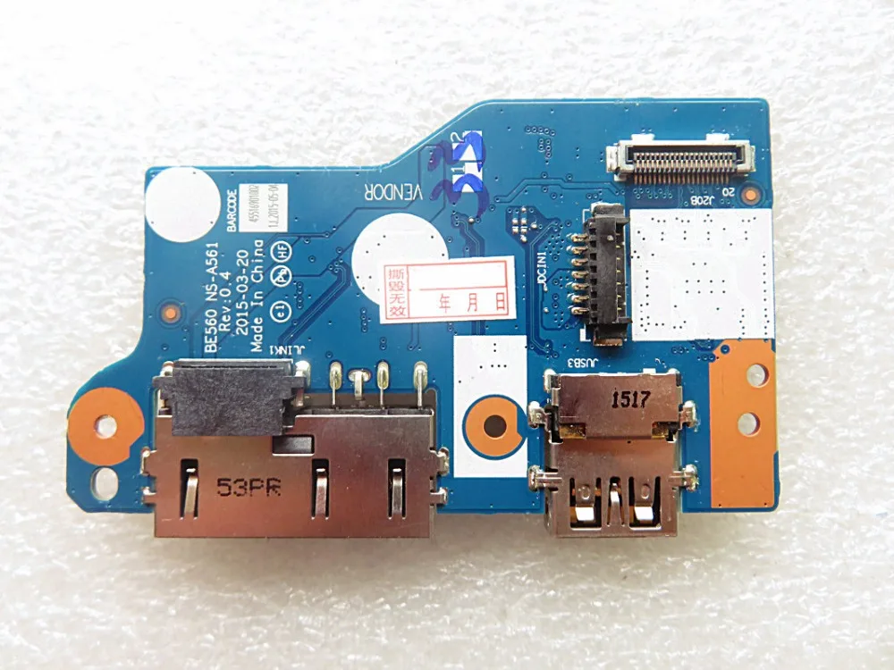 Оригинал для lenovo E565 E555 usb плата зарядного устройства dc jack NS-A561 | Компьютеры и офис