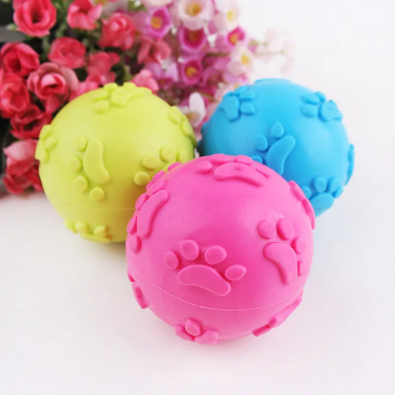 Звуковая игрушка для собак мяч домашних животных большие собаки щенок кошка TPR