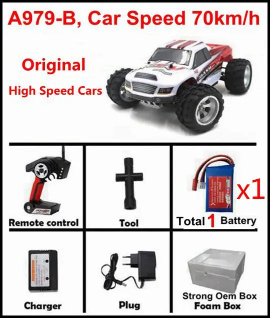 70kmH a979B 1 bty Модернизированный Wltoys A959-B A979-B Радиоуправляемый скоростной автомобиль 70 км/ч 85 км/ч Радиоуправляемый скоростной гоночный автомобиль высокоскоростной автомобиль ударопрочный внедорожный подарок VS 9115 автомобиль - Цвет: 70kmH a979B 1 bty