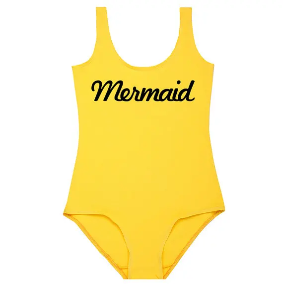 

Skuggnas Mermaid Bodysuit Leotard Top Women Sexy One Piece Suit Tumblr Hipster Grunge Boho Swag Summer Mermaid Girls Beachwear