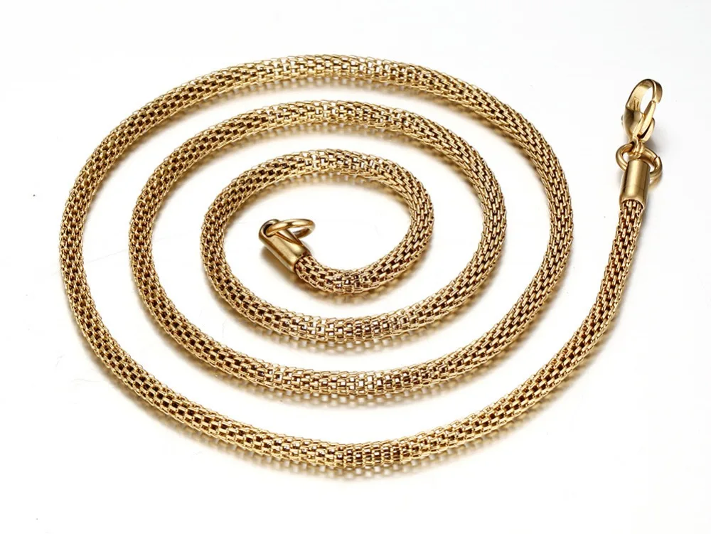 Ожерелье цепочка из нержавеющей стали для мужчин и женщин Ювелирное Украшение