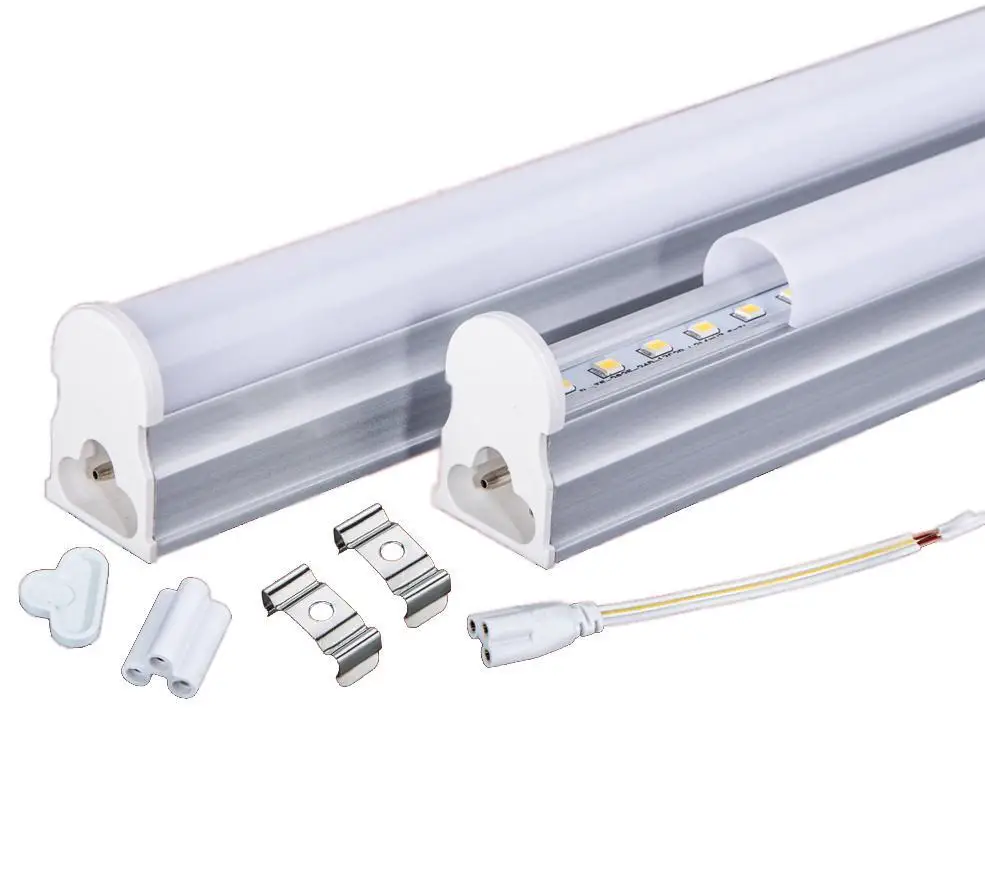 

Интегрированная Светодиодная трубка 2835 smd T5 светильник в, 220 В, 240 мм, 1200 м, 18 Вт, 1,2 лм, 4 фута, настенная лампа с теплым и холодным белым светом, флуоресцентный свет