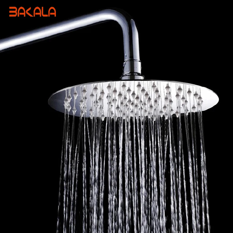 

BAKALA High Quality Round Stainless Steel Shower Head Ultrathin Rainfall Shower Head Bathroom Shower Head CP-80-16