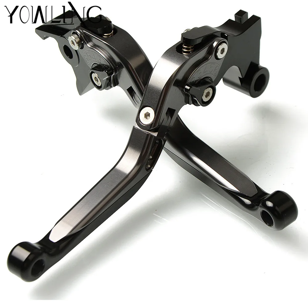 Мотоцикл CNC Алюминиевые Регулируемые Складные Выдвижные тормозные рычаги