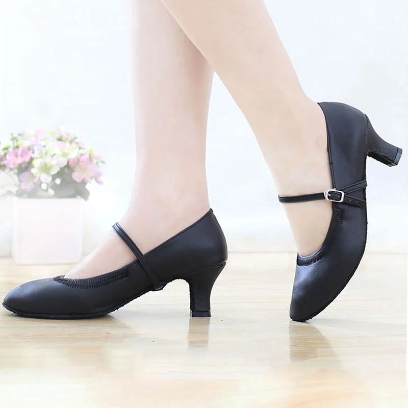 Shoes Woman Sneaker Modern Soft Bottom Square Dance Shoes Ladys Sports Ballroom Dancing Women Shoes Lady Dance Dermal Leather