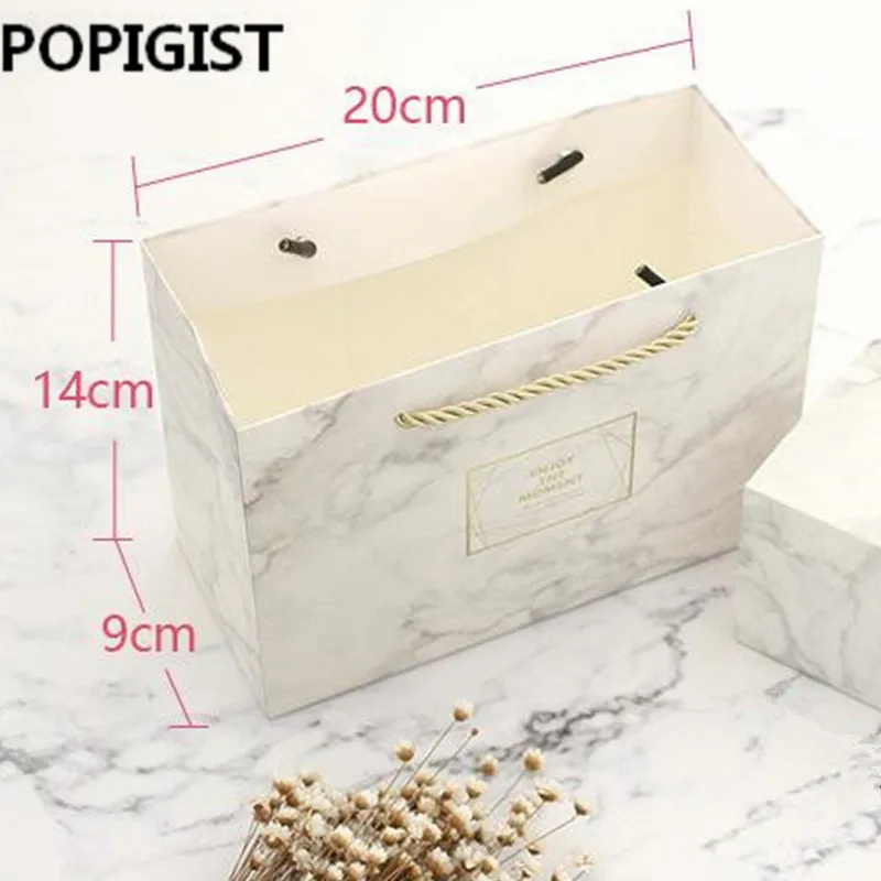 A 20x14x9CM Мраморная цветная винтажная Свадебная коробка для конфет, Подарочная сумка, крафт-бумага, Подарочная коробка, шоколадные коробки, сумка для печенья, женская сумка, маленькие подарочные мешки, коробка - Цвет: A 20x14x9CM