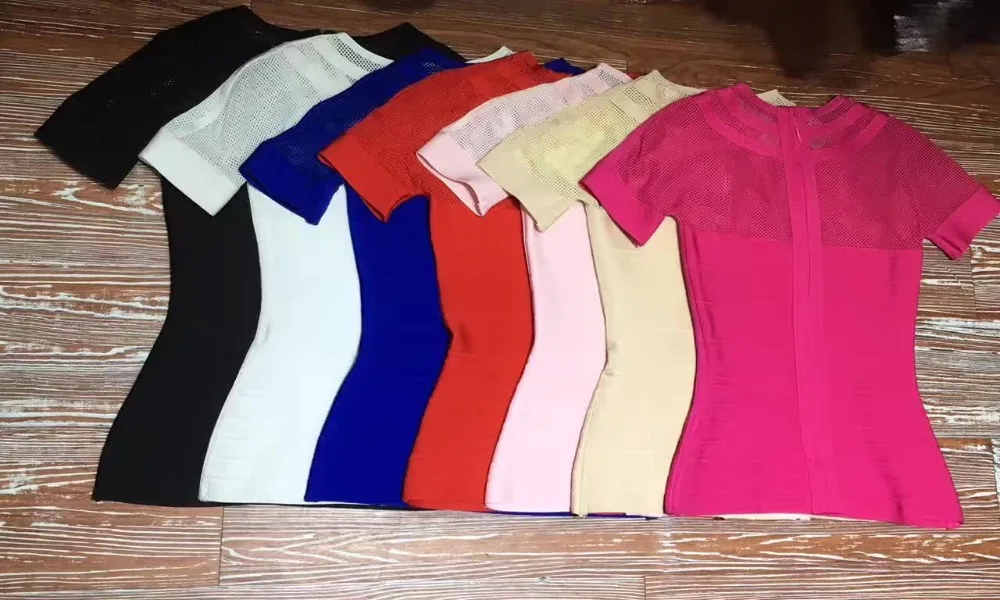 Женский топ с круглым вырезом розовый сетчатый Длинный Сексуальный облегающий