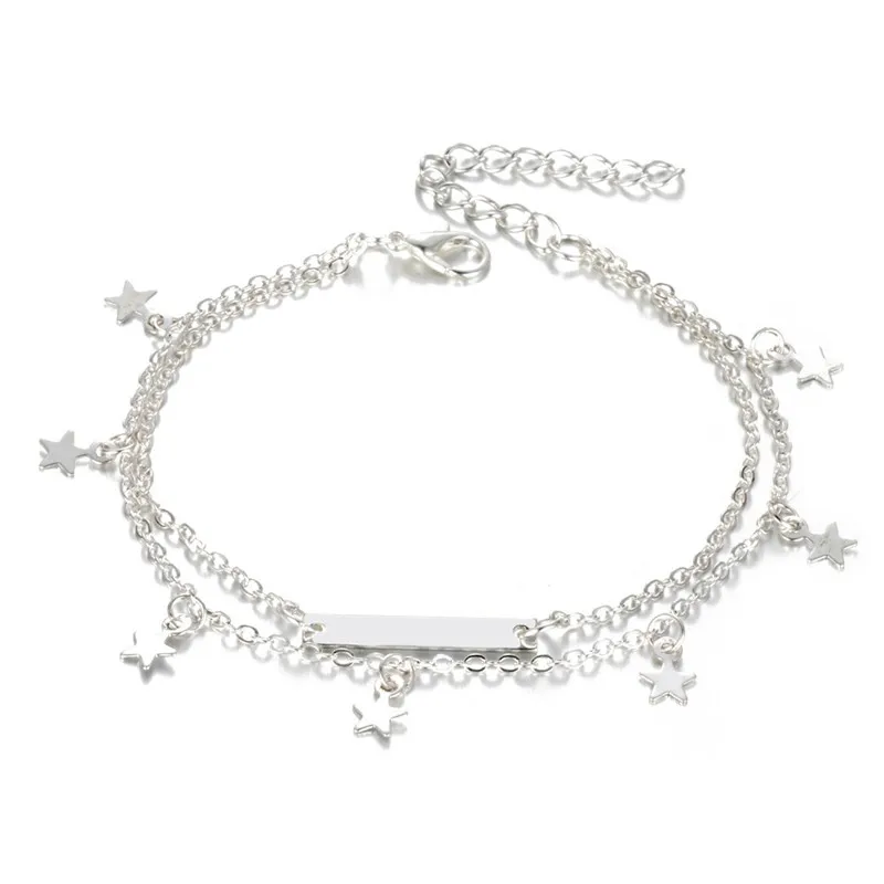 ZCHLGR Boho модный стиль звезда браслет на ногу многослойный цепочка для ног новый