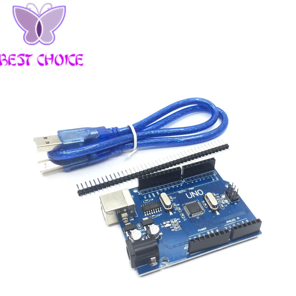 Стартовый комплект для arduino Uno R3 из 5 предметов: макетная плата джампер USB кабель и