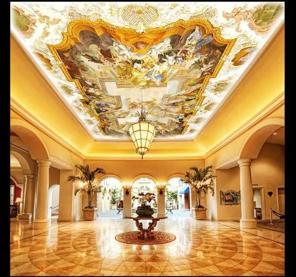 Пользовательские фото обои 3d потолочные фрески ручная рисованная Трехмерная