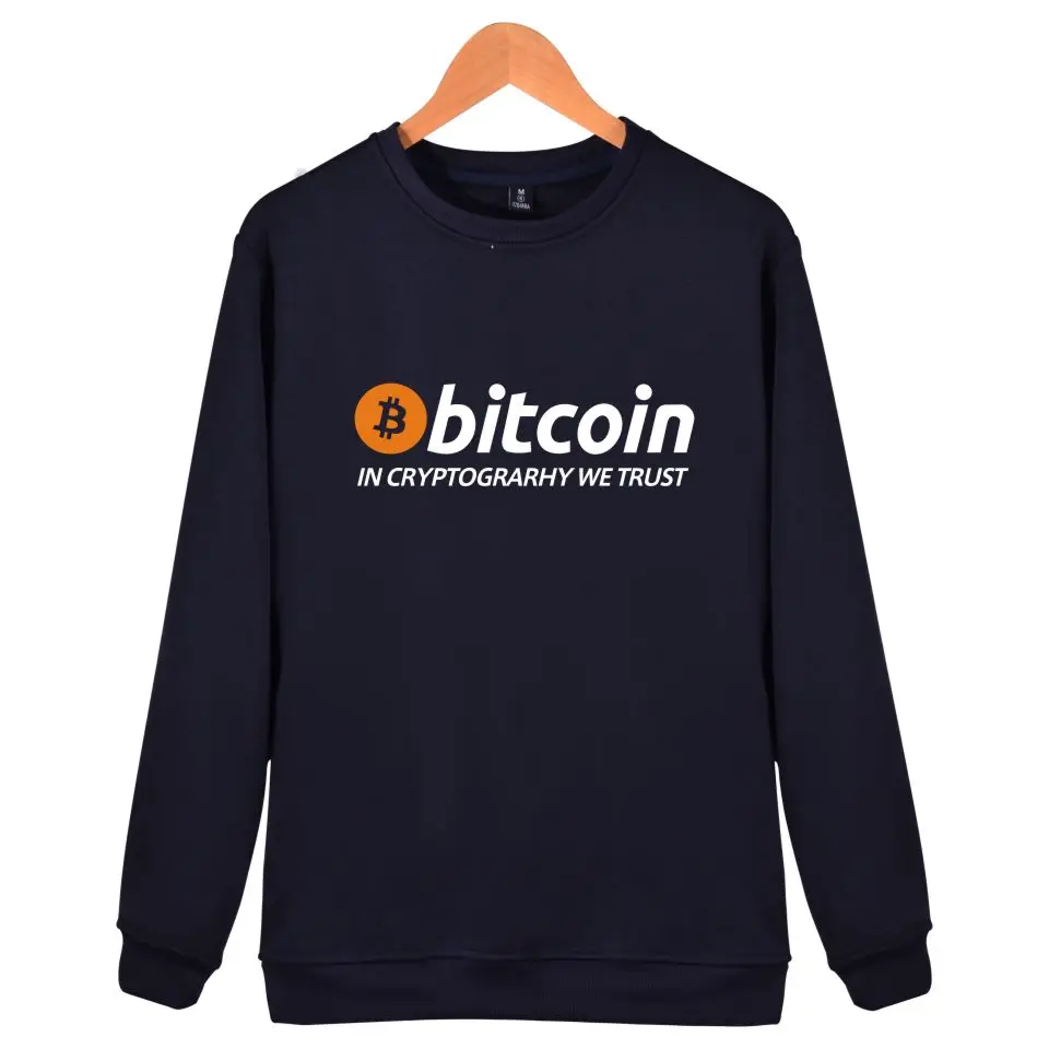 Новые биткоины в Cryptograrhy We Trust пуловер Толстовка для мужчин и женщин повседневная