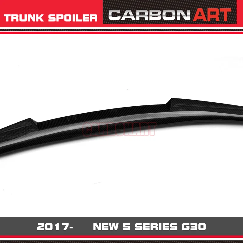 M4 Design G30 Brand New 5 Series Carbon Fiber Trunk Spoiler Wing Bootlid Lip Glossy Black For BMW 520 530 540 525i M550i 2017- | Автомобили