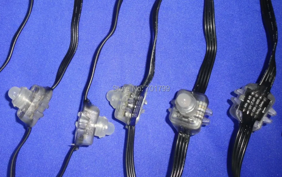 100 шт. 12 мм светодиодный пиксельный узел WS2821A DMX512 В постоянного тока класс IP68 яркий