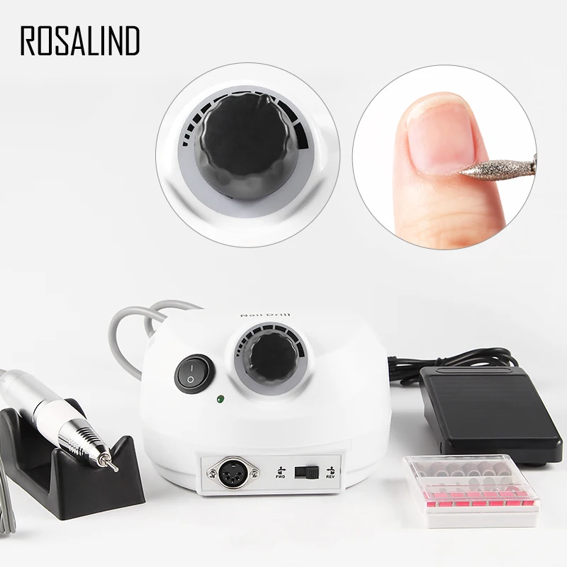 ROSALIND 1 набор электрическая дрель для маникюра евро вилка дизайн ногтей