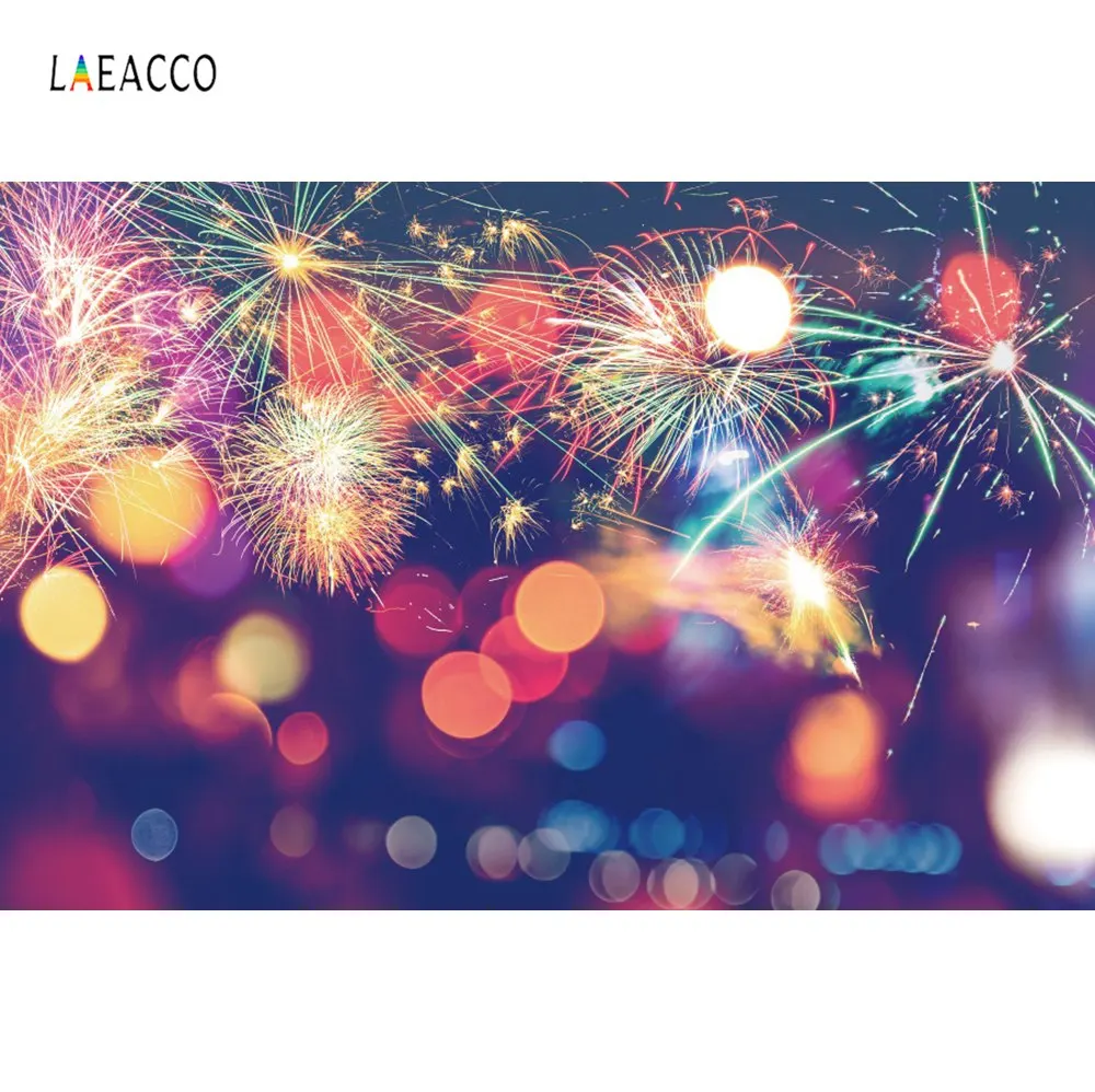 Laeacco фотофоны с блестками в горошек Фэнтези фейерверк фестивали любовь ребенок