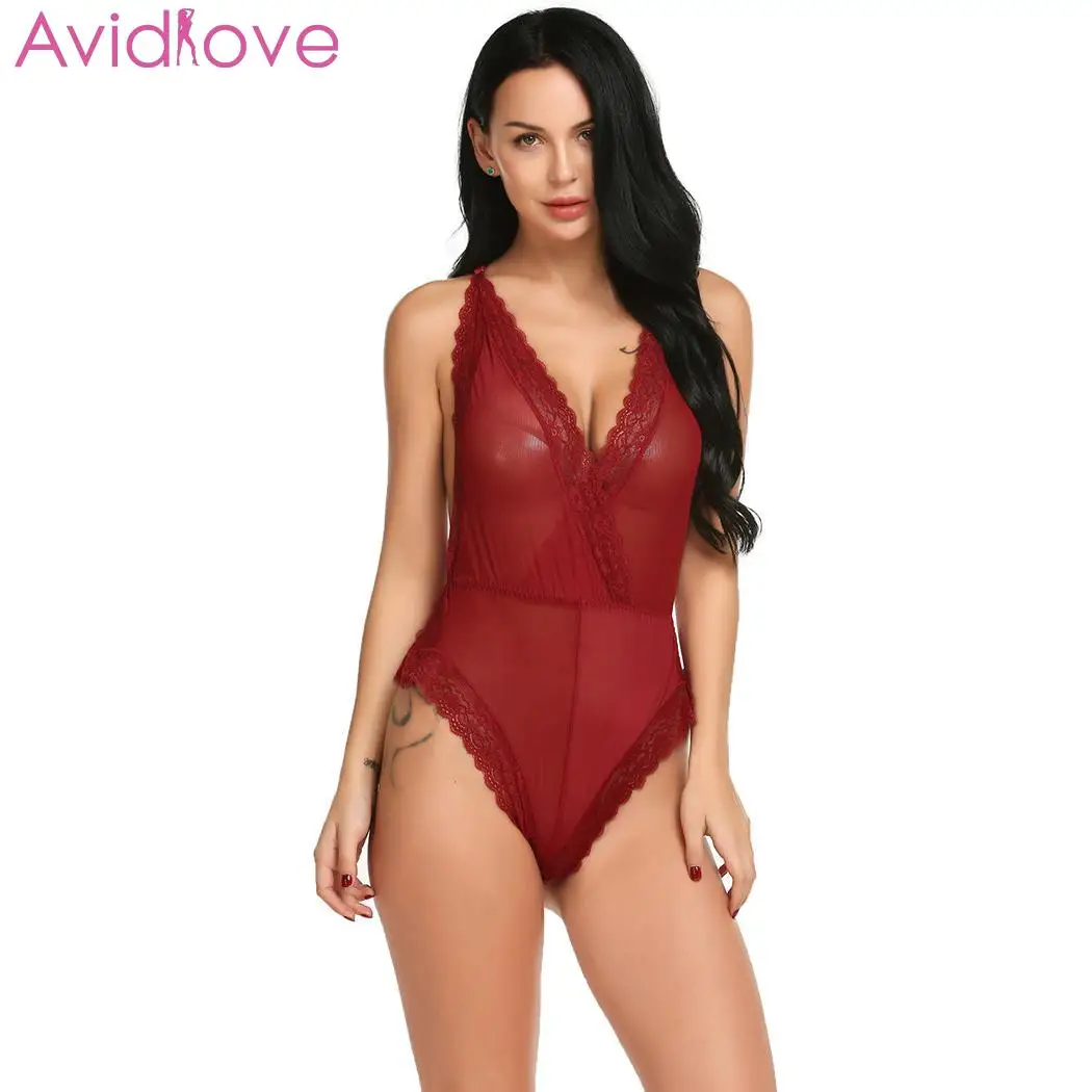 Avidlove сексуальное женское белье эротическое боди цельное Кружевное нижнее lenceria