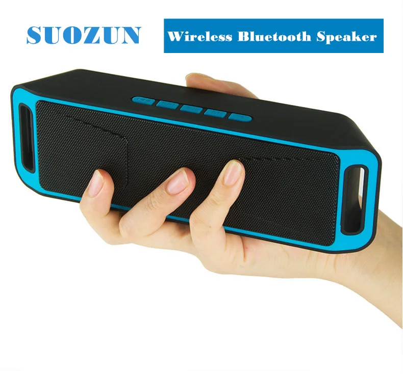 SUOZUN беспроводной динамик Bluetooth 4 0 Caixa De Som стерео сабвуфер колонки TF USB FM радио