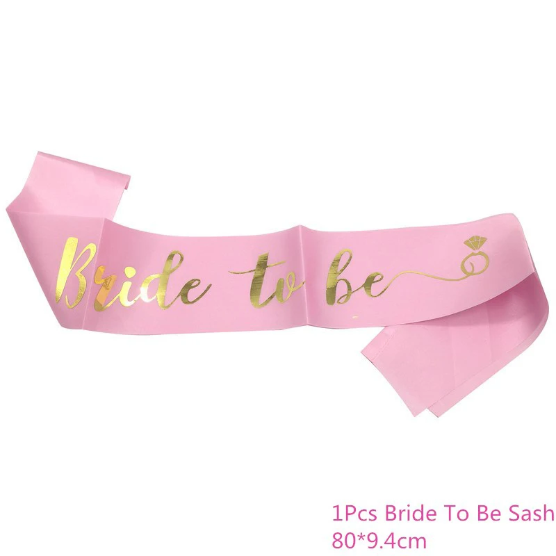 Pink Chicinlife, с надписью "Bride to Be" Тема девичник вечерние украшения мисс миссис воздушных шаров свадьбные Photo Booth Реквизит свадебный душ расходные материалы - Цвет: Pink