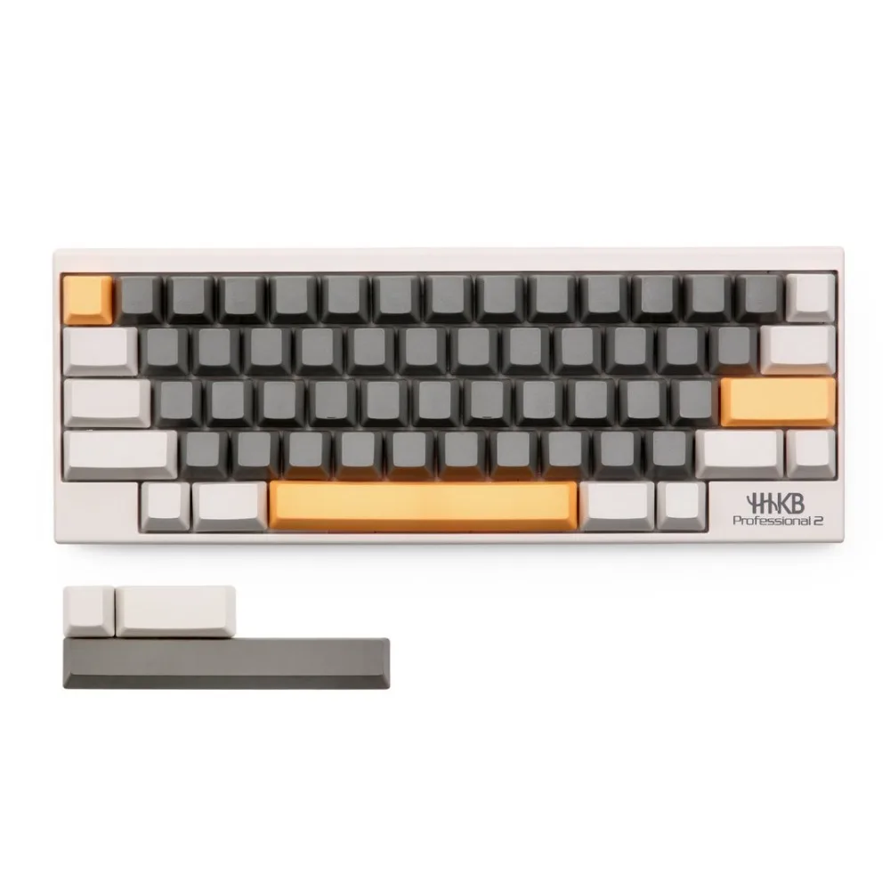 EC пустой молочно серый keycap OEM 63 клавиши в желтом Esc введите пробел для Topre ANSI