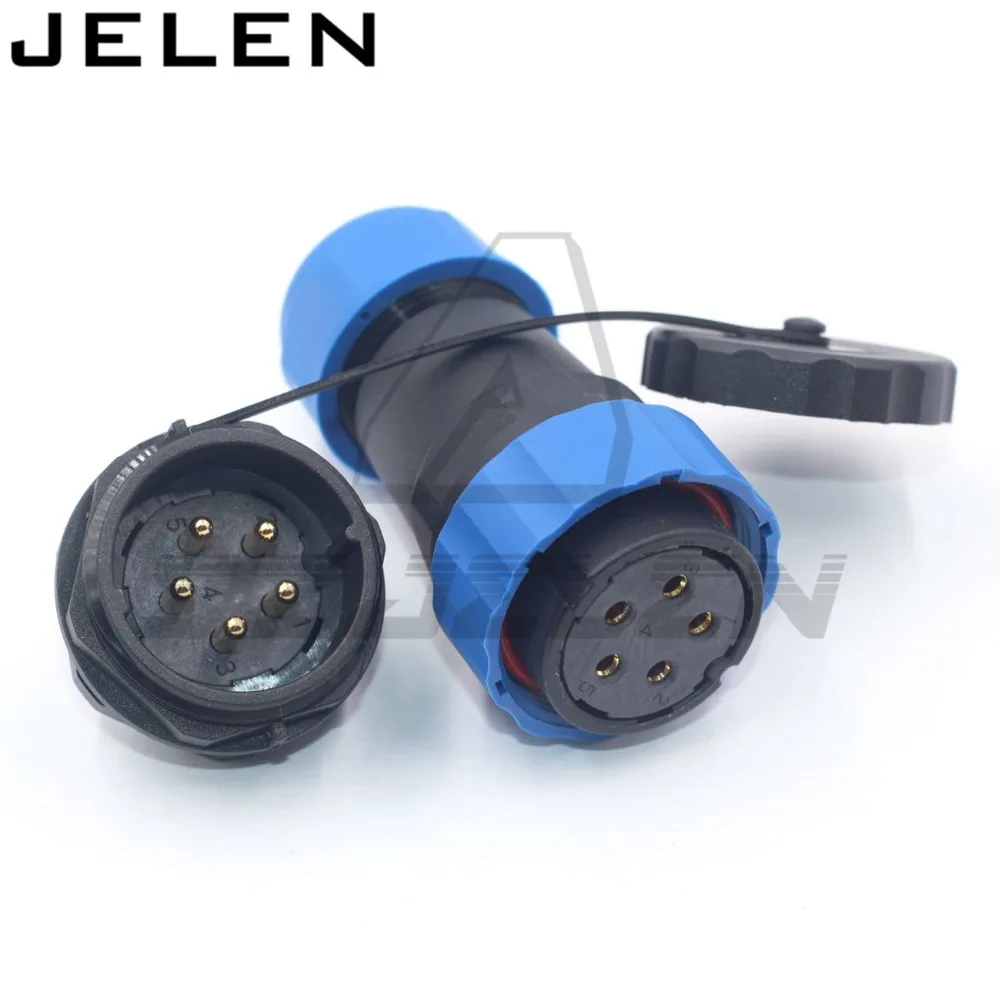 SD28TP-ZM, водонепроницаемый разъем 5-контактный штекер (гнездо) (штекер) ,IP68, авиационный разъем 5-контактный разъем для кабеля питания, 25A