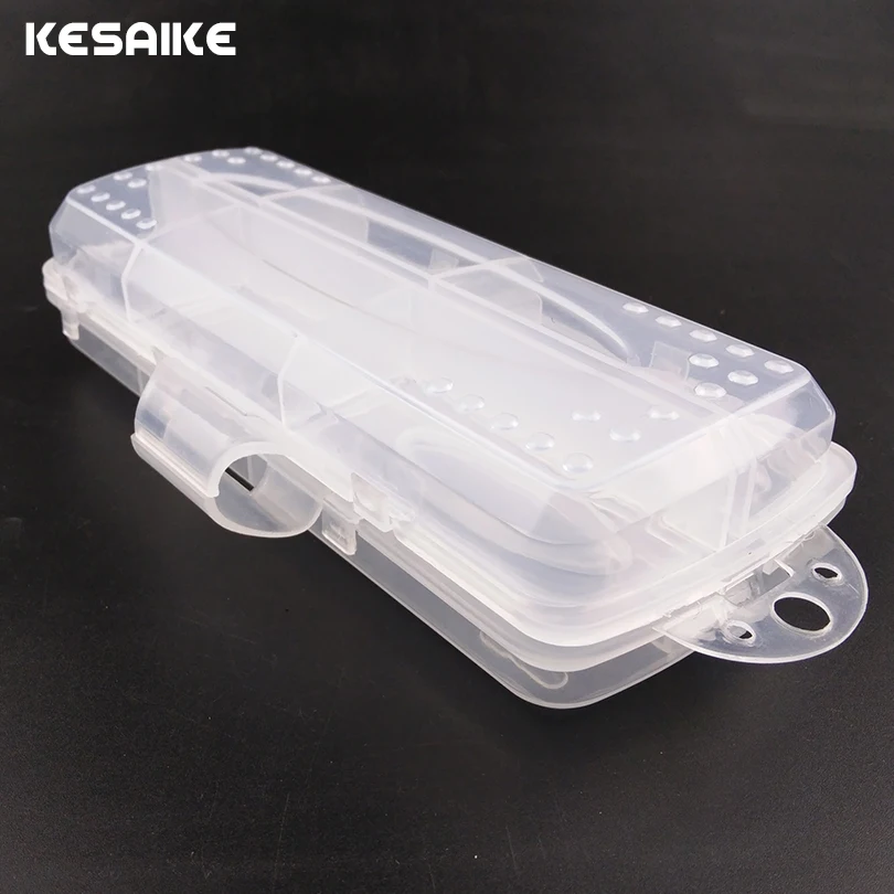 KESAIKE 16.5cm Fishing Box Accessories Lures Bait Case Transparent Shrimp Boxes for Tackle Fish Baits Tools | Спорт и развлечения