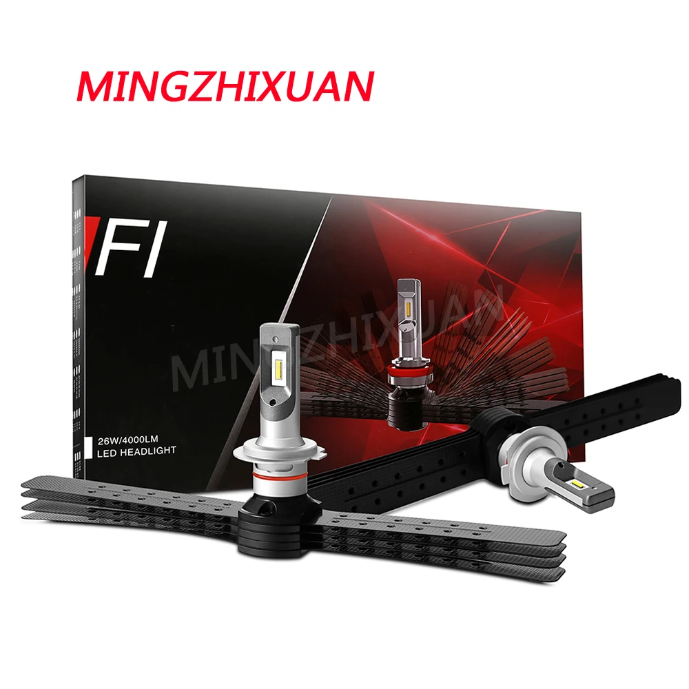 Светодиодные лампы h4 Автомобильные фары H1 H7 H3 H8/H9/H11 9005 9006 9007 880 cree Чипсы авто