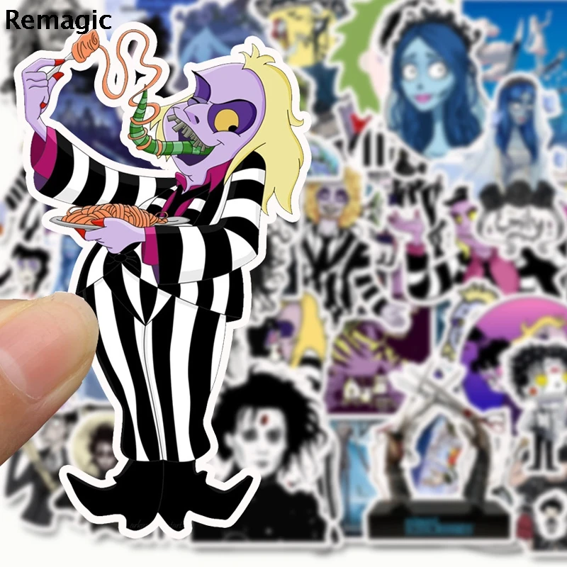50 шт. Tim Burton pasters fans Переводные картинки Скрапбукинг diy наклейки для украшения телефона водонепроницаемые Мультяшные аксессуары Подарки