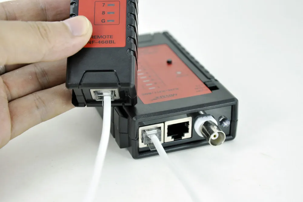 NOYAFA NF-468BL RJ11 RJ45 BNC коаксиальный кабельный тестер для беспроводной связи со светодиодной подсветкой