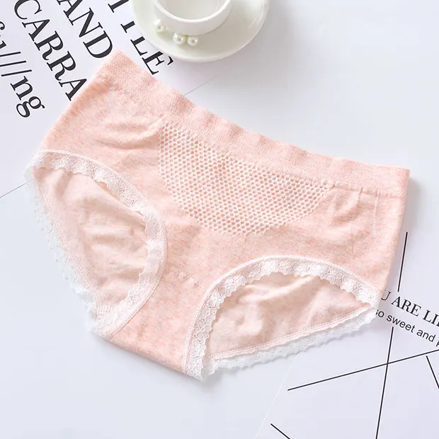 

women's sexy lace panties seamless cotton breathable panty Hollow briefs Plus Size girls underwear