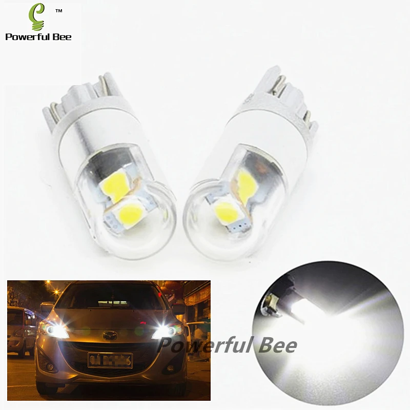 2 x Новые светодиодные лампы T10/w5w/194 3030SMD 3W для номерного знака автомобиля лампочка