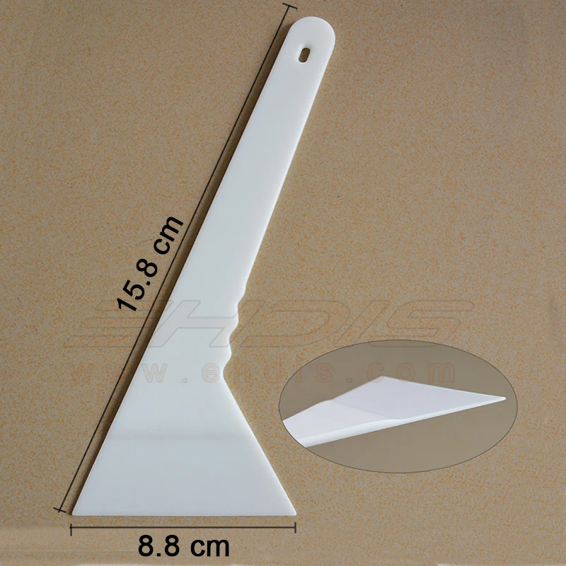 EHDIS 2 шт. белый пластиковый скребок для льда виниловая пленка автомобиля удаления