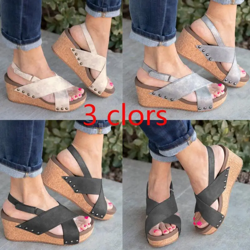 Женские летние босоножки Туфли лодочки Обувь на платформе и высоком каблуке