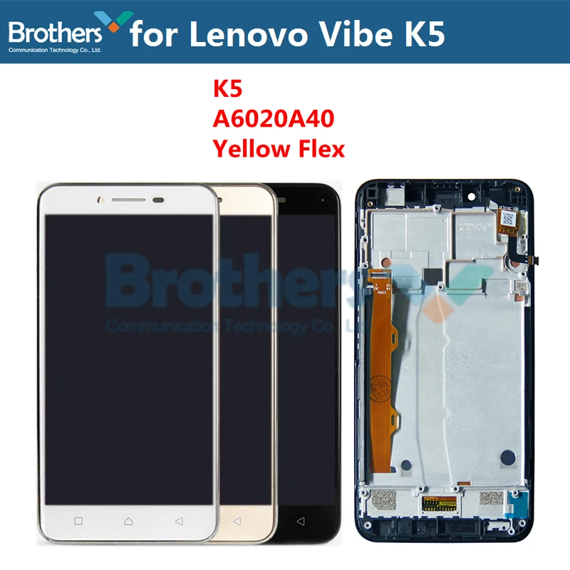 Для Lenovo Vibe K5 A6020A40 ЖК дисплей с рамкой для Plus A6020A46 экран сенсорный дигитайзер