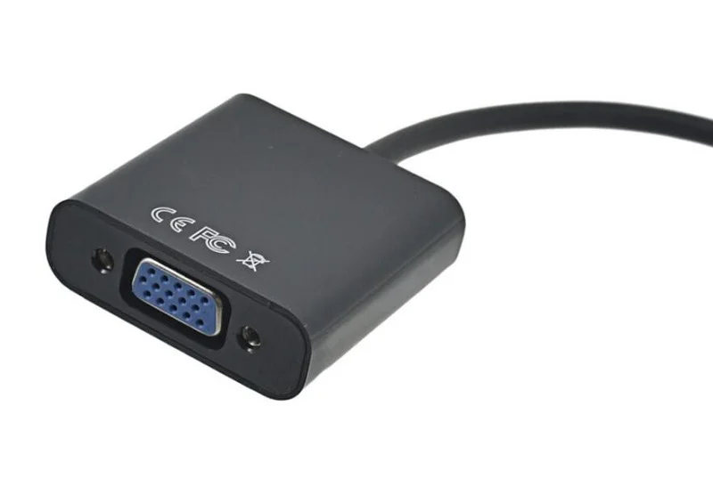 100 шт./лот HDMI мужчина к VGA RGB Женский видео конвертер адаптер кабель 1080P HDTV монитор