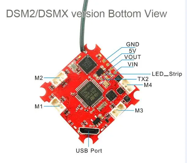 JMT 4 в 1 Crazybee F3 Контроллер полета OSD измеритель тока 5A 1S Blheli_S ESC совместимый DSM/2 DSM/X приемник для BWhoop Drone