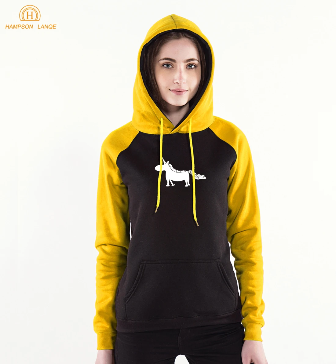 

l Am Kawaii Pink Raglan Sweatshirts Women 2019 New Style Winter Kpop Brand Hoodies Fleece Warm Harajuku Female Tracksuit